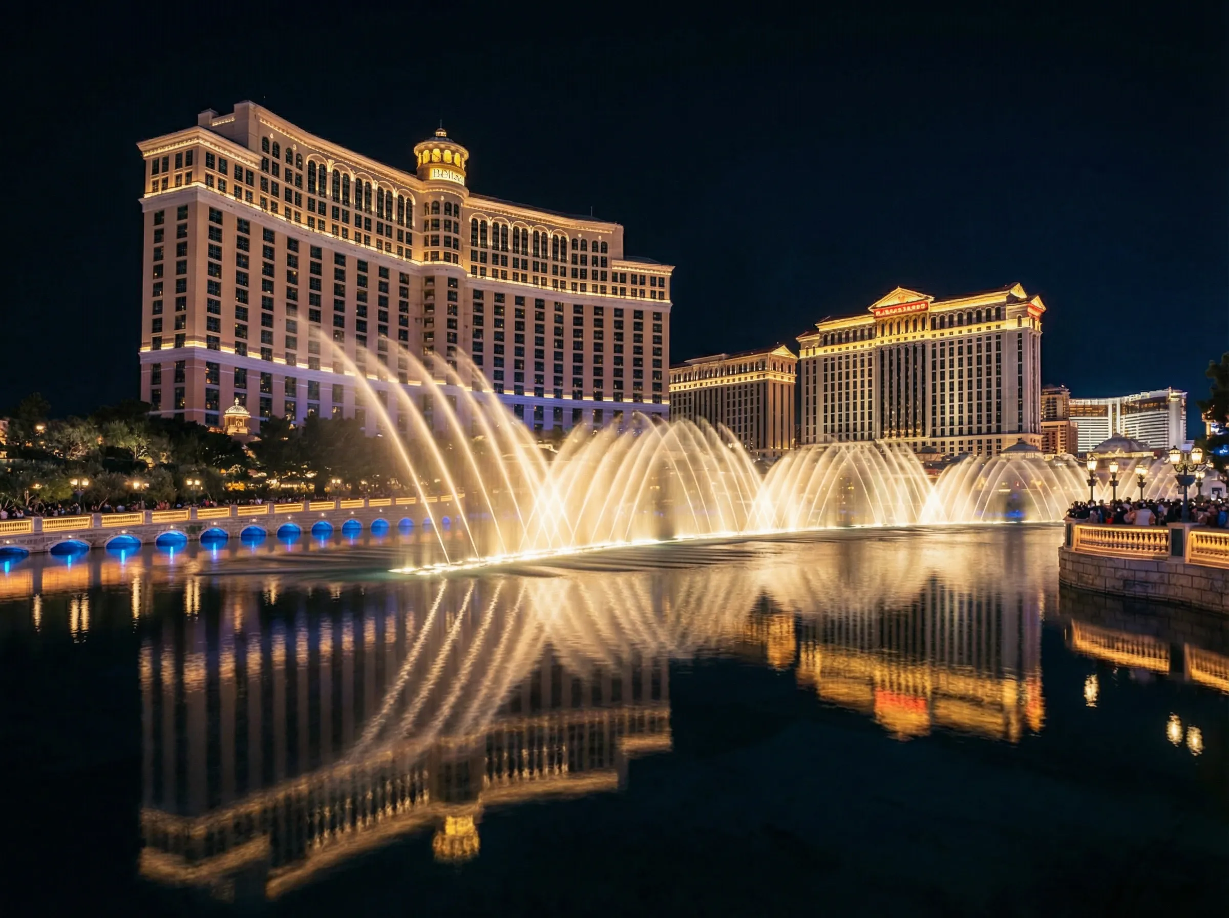 拉斯维加斯百乐宫喷泉 - 喷水 经典之作